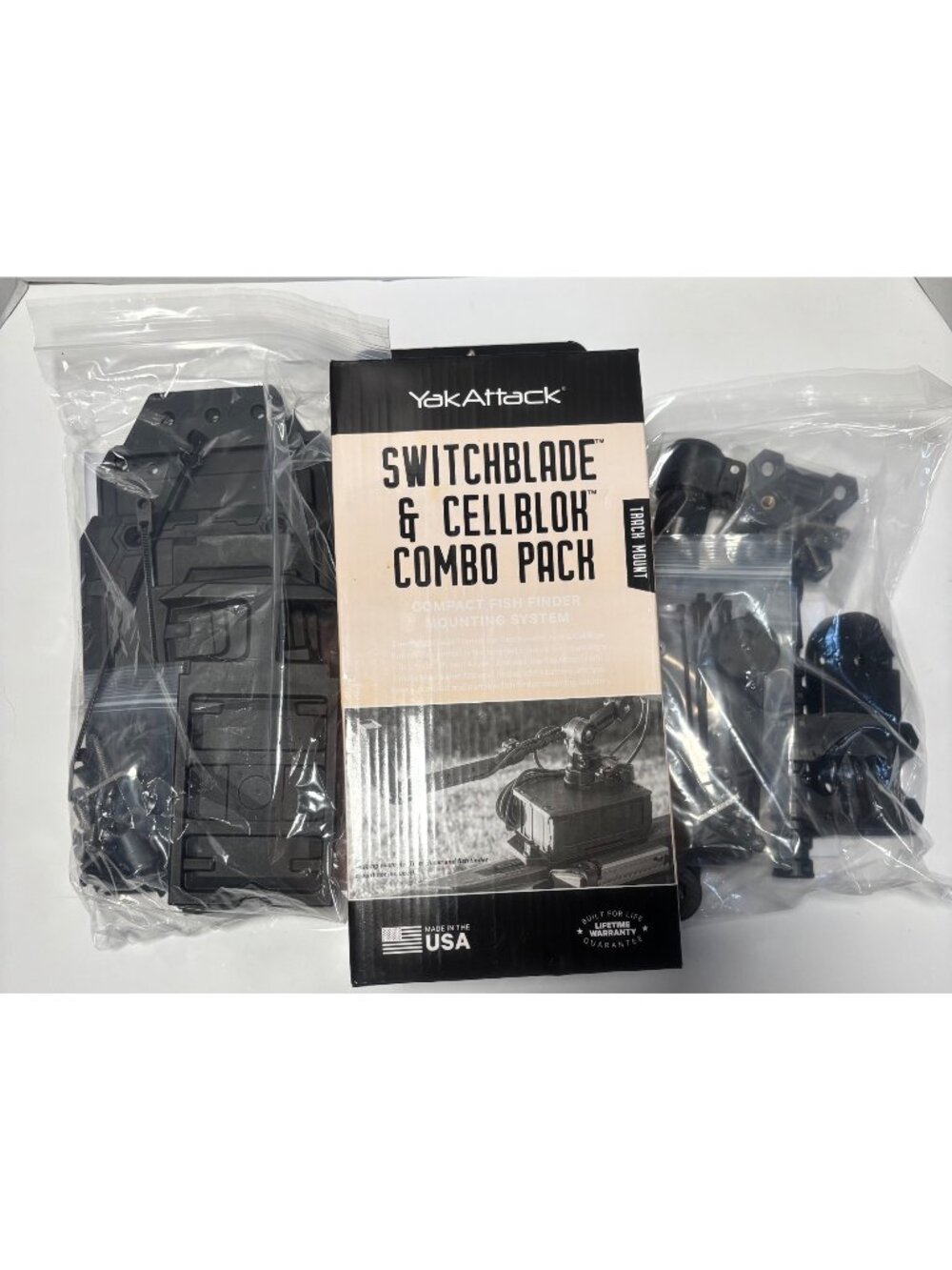 YakAttack SwitchBlade & CellBlok Combo Pack Fish Finder Mounting System New